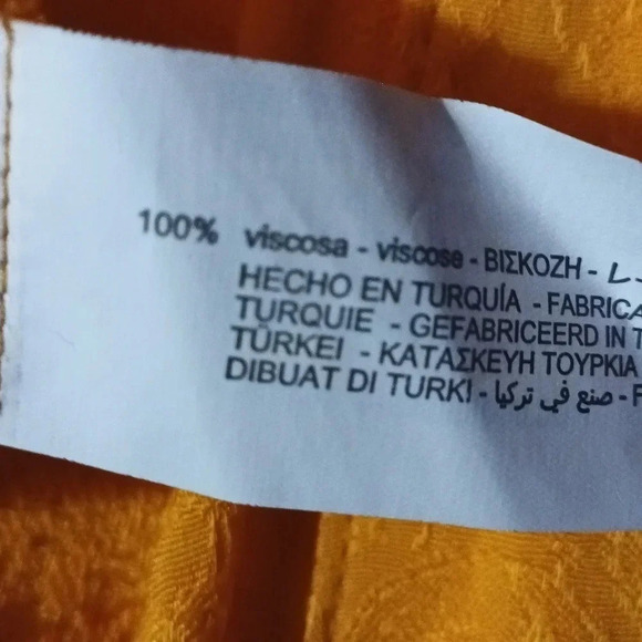 Zara textured ankle jumpsuit jacquard collared raw hem orange size xs - Picture 10 of 10